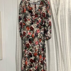 & Other Stories Floral Long Sleeve Dress